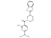 2-{1-[(2-isopropyl-4-methyl-5-pyrimidinyl)carbonyl]-3-piperidinyl}-1H-benzimidazole