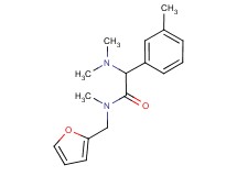 2-(dimethylamino)-N-(2-furylmethyl)-N-methyl-2-(3-methylphenyl)acetamide