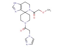1'-(1H-imidazol-1-ylacetyl)-5-(methoxyacetyl)-1,5,6,7-tetrahydrospiro[imidazo[4,5-c]pyridine-4,4'-piperidine]