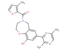 7-(3,6-dimethylpyrazin-2-yl)-4-(3-methyl-2-furoyl)-2,3,4,5-tetrahydro-1,4-benzoxazepin-9-ol