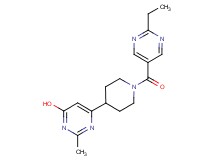 6-{1-[(2-ethyl-5-pyrimidinyl)carbonyl]-4-piperidinyl}-2-methyl-4-pyrimidinol