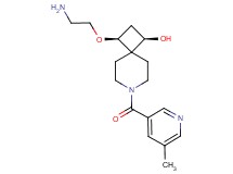 (1R*,3S*)-3-(2-aminoethoxy)-7-[(5-methyl-3-pyridinyl)carbonyl]-7-azaspiro[3.5]nonan-1-ol