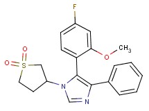 1-(1,1-dioxidotetrahydro-3-thienyl)-5-(4-fluoro-2-methoxyphenyl)-4-phenyl-1H-imidazole