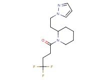2-[2-(1H-pyrazol-1-yl)ethyl]-1-(4,4,4-trifluorobutanoyl)piperidine