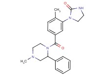 1-{2-methyl-5-[(4-methyl-2-phenyl-1-piperazinyl)carbonyl]phenyl}-2-imidazolidinone