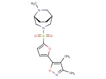 (1R*,5R*)-3-{[5-(3,4-dimethyl-5-isoxazolyl)-2-furyl]sulfonyl}-6-methyl-3,6-diazabicyclo[3.2.2]nonane