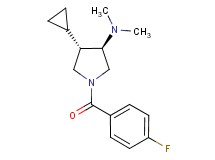 rel-(3R,4S)-4-cyclopropyl-1-(4-fluorobenzoyl)-N,N-dimethyl-3-pyrrolidinamine hydrochloride