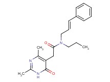 2-(2,4-dimethyl-6-oxo-1,6-dihydropyrimidin-5-yl)-N-[(2E)-3-phenylprop-2-en-1-yl]-N-propylacetamide
