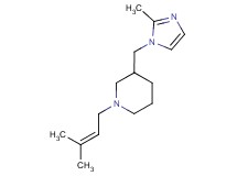 1-(3-methyl-2-buten-1-yl)-3-[(2-methyl-1H-imidazol-1-yl)methyl]piperidine