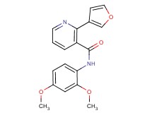 N-(2,4-dimethoxyphenyl)-2-(3-furyl)nicotinamide