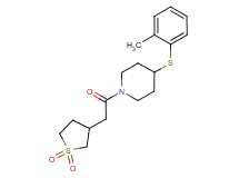 1-[(1,1-dioxidotetrahydro-3-thienyl)acetyl]-4-[(2-methylphenyl)thio]piperidine