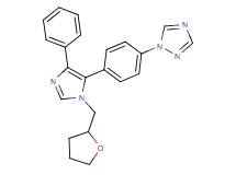 1-{4-[4-phenyl-1-(tetrahydrofuran-2-ylmethyl)-1H-imidazol-5-yl]phenyl}-1H-1,2,4-triazole