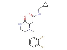 N-(cyclopropylmethyl)-2-[1-(2,3-difluorobenzyl)-3-oxo-2-piperazinyl]acetamide