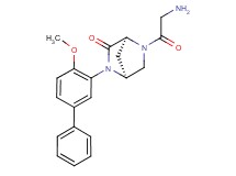 (1S*,4S*)-5-glycyl-2-(4-methoxy-3-biphenylyl)-2,5-diazabicyclo[2.2.1]heptan-3-one