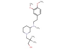 3-{3-[[2-(3,4-dimethoxyphenyl)ethyl](methyl)amino]-1-piperidinyl}-2,2-dimethyl-1-propanol