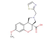(3aR*,9bR*)-7-methoxy-2-(1,3-thiazol-2-ylmethyl)-1,2,3,9b-tetrahydrochromeno[3,4-c]pyrrole-3a(4H)-carboxylic acid