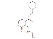methyl {1-[3-(1,2-oxazinan-2-yl)propanoyl]-3-oxopiperazin-2-yl}acetate