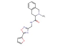 N-{[5-(2-furyl)-1,2,4-oxadiazol-3-yl]methyl}-2-methyl-1,2,3,4-tetrahydroisoquinoline-3-carboxamide