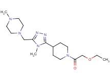1-({5-[1-(ethoxyacetyl)piperidin-4-yl]-4-methyl-4H-1,2,4-triazol-3-yl}methyl)-4-methylpiperazine