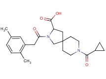 8-(cyclopropylcarbonyl)-2-[(2,5-dimethylphenyl)acetyl]-2,8-diazaspiro[4.5]decane-3-carboxylic acid