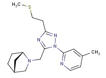 (1S*,4R*)-2-({1-(4-methylpyridin-2-yl)-3-[2-(methylthio)ethyl]-1H-1,2,4-triazol-5-yl}methyl)-2-azabicyclo[2.2.1]heptane