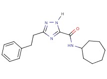 N-cycloheptyl-3-(2-phenylethyl)-1H-1,2,4-triazole-5-carboxamide