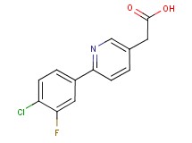 [6-(4-chloro-3-fluorophenyl)pyridin-3-yl]acetic acid