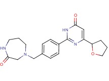 4-{4-[6-oxo-4-(tetrahydrofuran-2-yl)-1,6-dihydropyrimidin-2-yl]benzyl}-1,4-diazepan-2-one