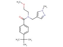 4-tert-butyl-N-(2-methoxyethyl)-N-[(1-methyl-1H-pyrazol-4-yl)methyl]benzamide