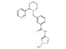 N-(1-methyl-1H-1,2,3-triazol-4-yl)-3-[(2-pyridin-3-ylpiperidin-1-yl)methyl]benzamide