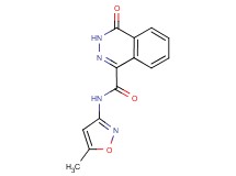 N-(5-methyl-3-isoxazolyl)-4-oxo-3,4-dihydro-1-phthalazinecarboxamide