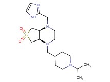(4aR*,7aS*)-1-(1H-imidazol-2-ylmethyl)-4-[(1-isopropyl-4-piperidinyl)methyl]octahydrothieno[3,4-b]pyrazine 6,6-dioxide