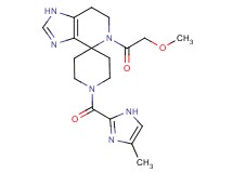 5-(methoxyacetyl)-1'-[(4-methyl-1H-imidazol-2-yl)carbonyl]-1,5,6,7-tetrahydrospiro[imidazo[4,5-c]pyridine-4,4'-piperidine]