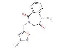 1-methyl-4-[(3-methyl-1,2,4-oxadiazol-5-yl)methyl]-3,4-dihydro-1H-1,4-benzodiazepine-2,5-dione