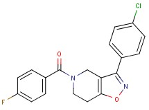 3-(4-chlorophenyl)-5-(4-fluorobenzoyl)-4,5,6,7-tetrahydroisoxazolo[4,5-c]pyridine
