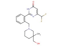 6-(difluoromethyl)-2-(2-{[3-(hydroxymethyl)-3-methylpiperidin-1-yl]methyl}phenyl)pyrimidin-4(3H)-one