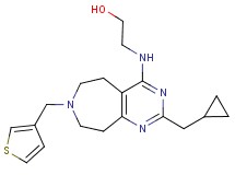 2-{[2-(cyclopropylmethyl)-7-(3-thienylmethyl)-6,7,8,9-tetrahydro-5H-pyrimido[4,5-d]azepin-4-yl]amino}ethanol