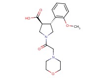 (3S*,4R*)-4-(2-methoxyphenyl)-1-(4-morpholinylacetyl)-3-pyrrolidinecarboxylic acid