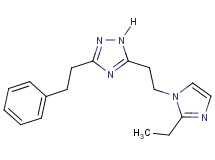5-[2-(2-ethyl-1H-imidazol-1-yl)ethyl]-3-(2-phenylethyl)-1H-1,2,4-triazole