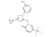 1-{[3-cyclopropyl-1-(2-methylpyridin-4-yl)-1H-1,2,4-triazol-5-yl]methyl}-5-(trifluoromethyl)pyridin-2(1H)-one