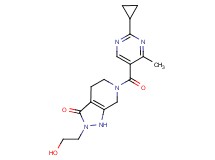 6-[(2-cyclopropyl-4-methylpyrimidin-5-yl)carbonyl]-2-(2-hydroxyethyl)-1,2,4,5,6,7-hexahydro-3H-pyrazolo[3,4-c]pyridin-3-one