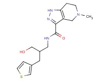 N-[3-hydroxy-2-(3-thienylmethyl)propyl]-5-methyl-4,5,6,7-tetrahydro-1H-pyrazolo[4,3-c]pyridine-3-carboxamide