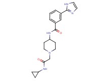 N-{1-[2-(cyclopropylamino)-2-oxoethyl]piperidin-4-yl}-3-(1H-imidazol-2-yl)benzamide