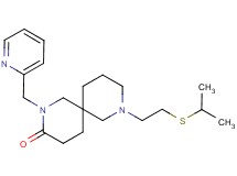 8-[2-(isopropylthio)ethyl]-2-(2-pyridinylmethyl)-2,8-diazaspiro[5.5]undecan-3-one