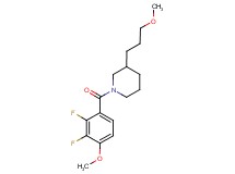 1-(2,3-difluoro-4-methoxybenzoyl)-3-(3-methoxypropyl)piperidine