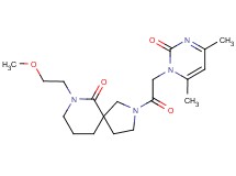 2-[(4,6-dimethyl-2-oxopyrimidin-1(2H)-yl)acetyl]-7-(2-methoxyethyl)-2,7-diazaspiro[4.5]decan-6-one