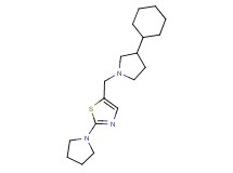 5-[(3-cyclohexylpyrrolidin-1-yl)methyl]-2-pyrrolidin-1-yl-1,3-thiazole