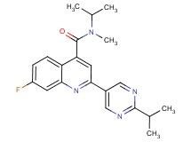 7-fluoro-N-isopropyl-2-(2-isopropylpyrimidin-5-yl)-N-methylquinoline-4-carboxamide
