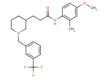 N-(4-methoxy-2-methylphenyl)-3-{1-[3-(trifluoromethyl)benzyl]-3-piperidinyl}propanamide