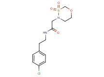 N-[2-(4-chlorophenyl)ethyl]-2-(3,3-dioxido-1,3,4-oxathiazinan-4-yl)acetamide